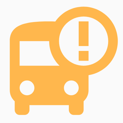 An image of a bus with a yellow tint applied.