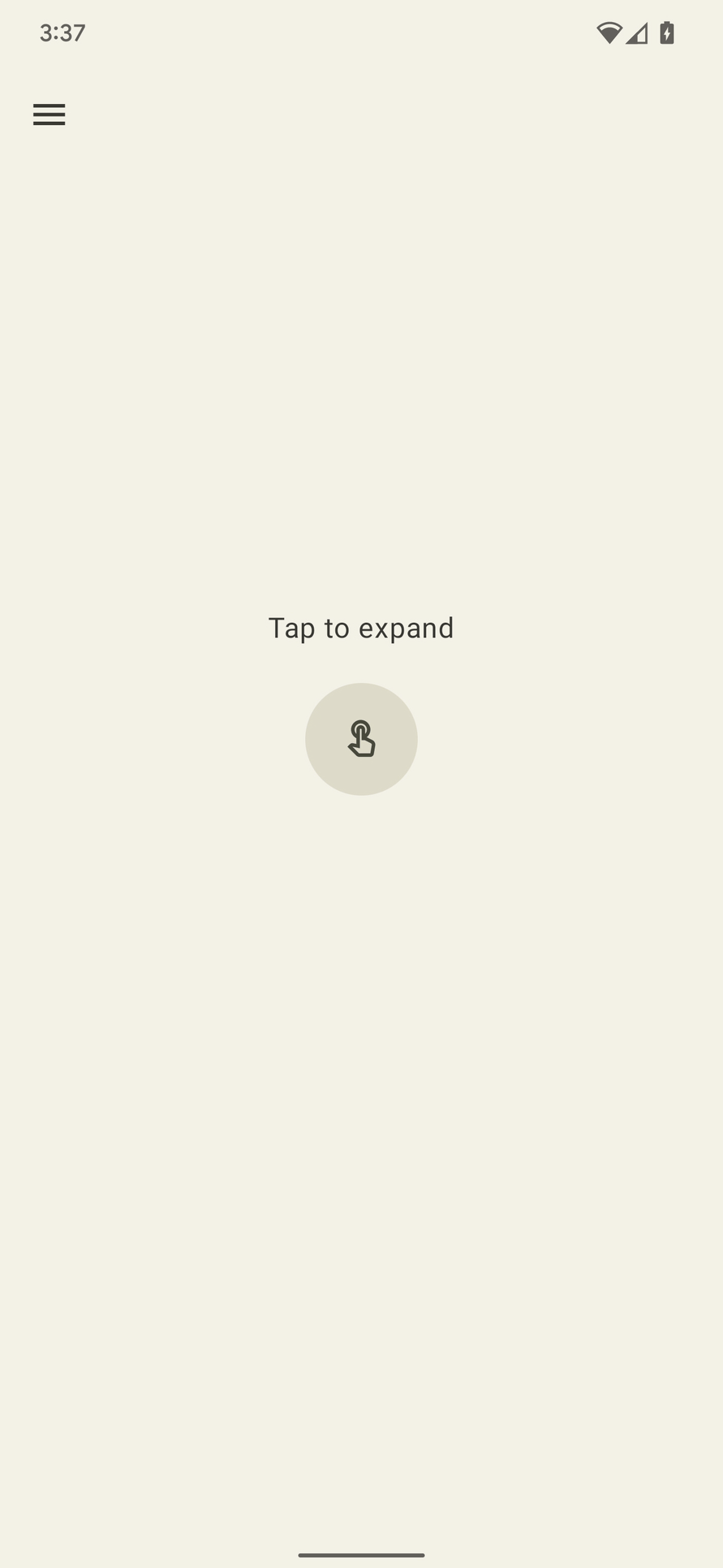 Animation of an expanding circle.