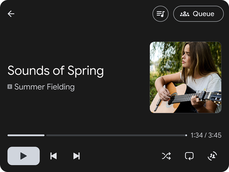 Example of Media playback