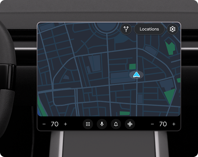 Action strip with three buttons