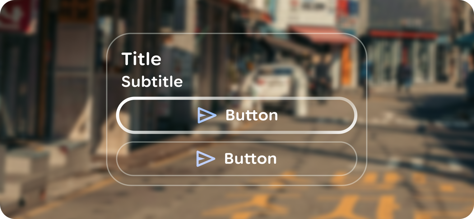 Design elements should be anchored to the bottom of the
frame.