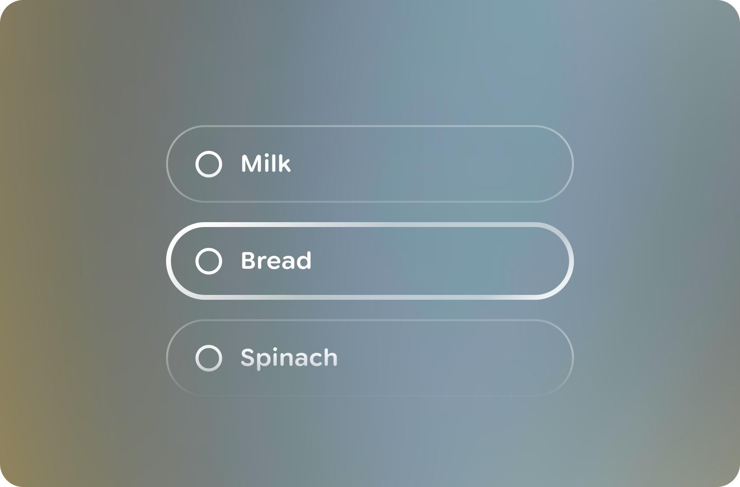 Design elements should be anchored to the bottom of the
frame.