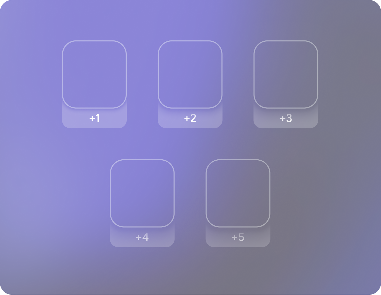 Design elements should be anchored to the bottom of the
frame.
