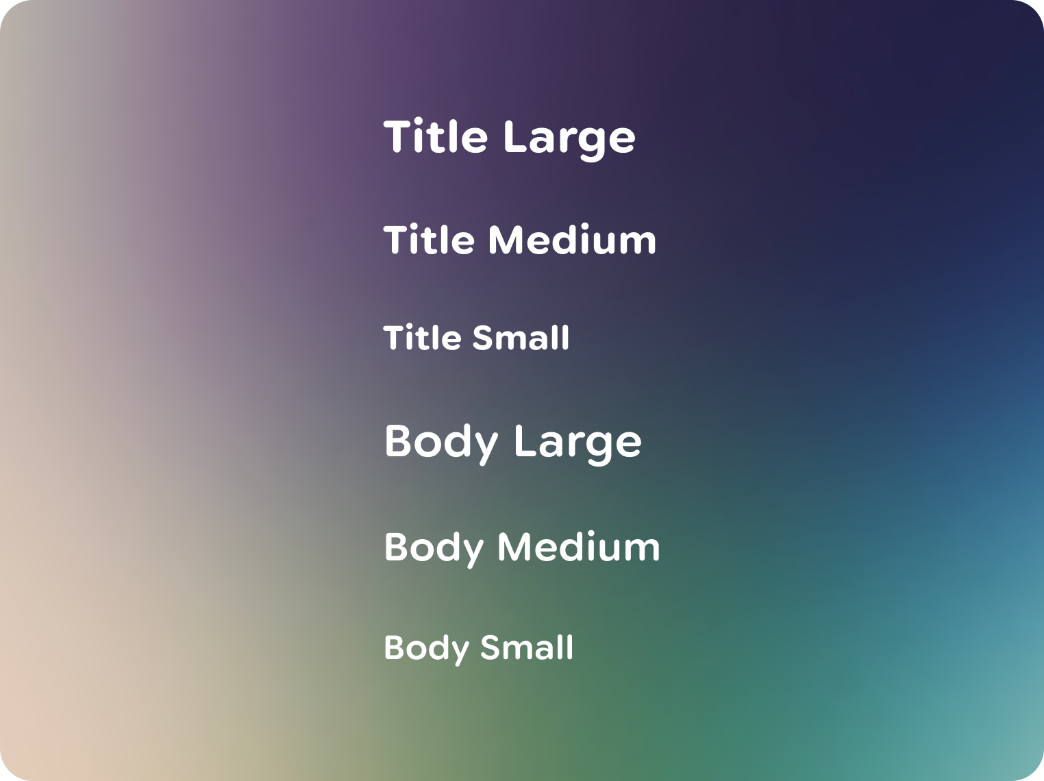 Typescale for
glasses.