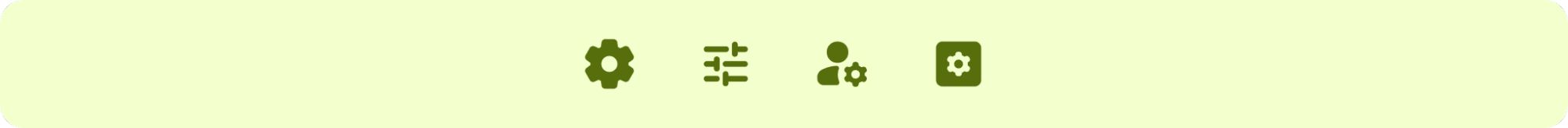 settings in system bar