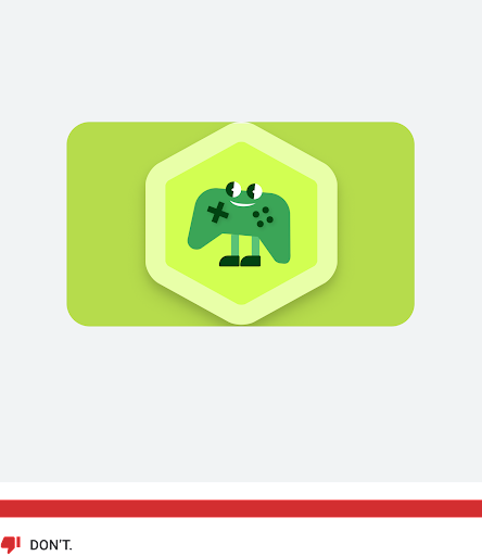 Hexagon shape in the card