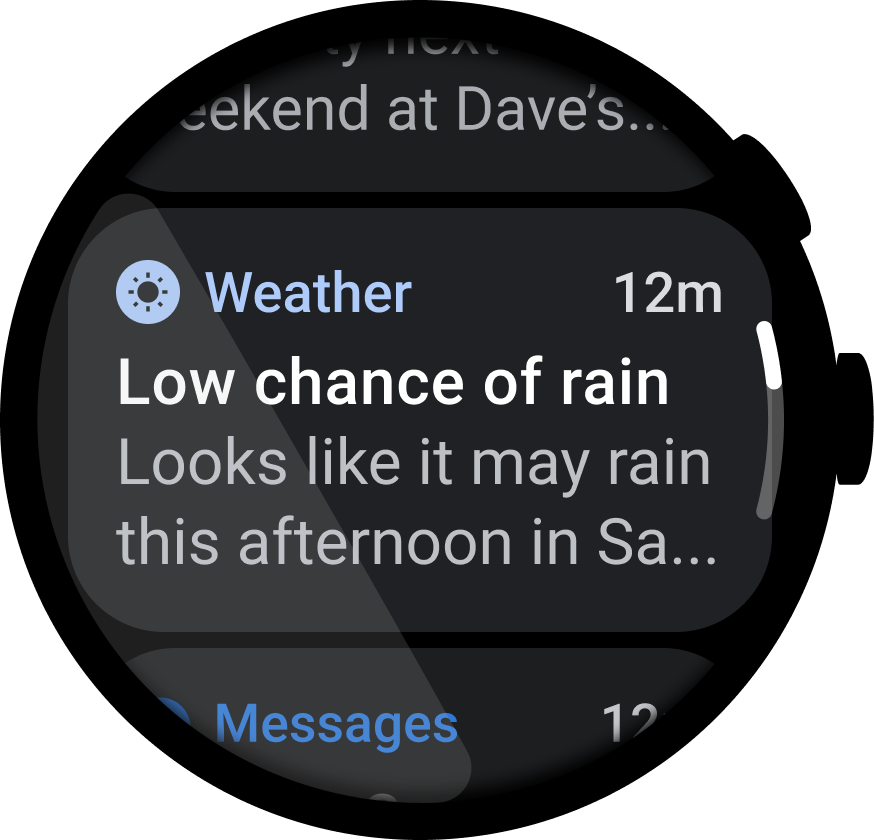 Notification example