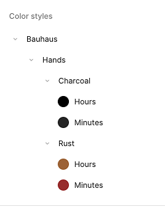 The new color theme appears underneath the first color theme