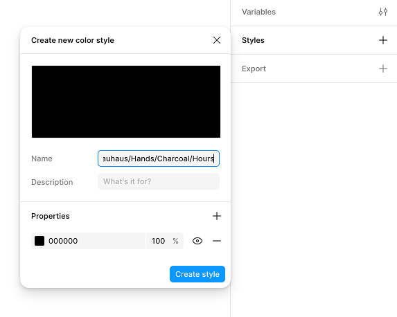 'Name' appears near the middle of the dialog